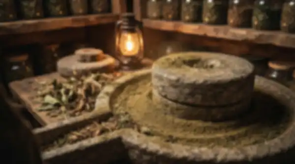 Traditional stone-ground herbal preparation